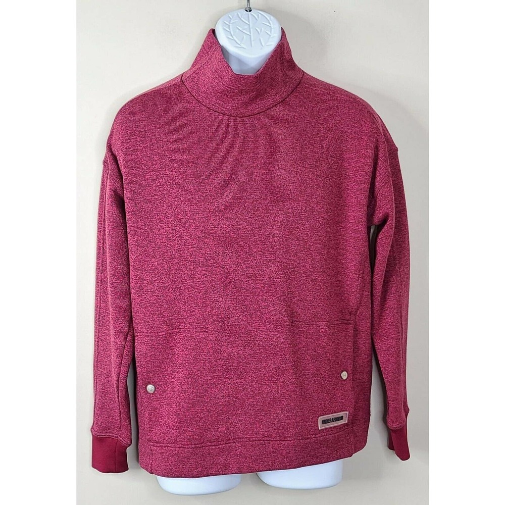Under Armour Sweatshirt maroon Mock Neck loose